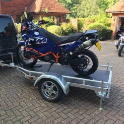 UK Built Single Motorbike Trailer by Leyland Leisure
