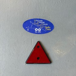 Red Rear Reflective Triangle