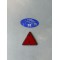 Red Rear Reflective Triangle