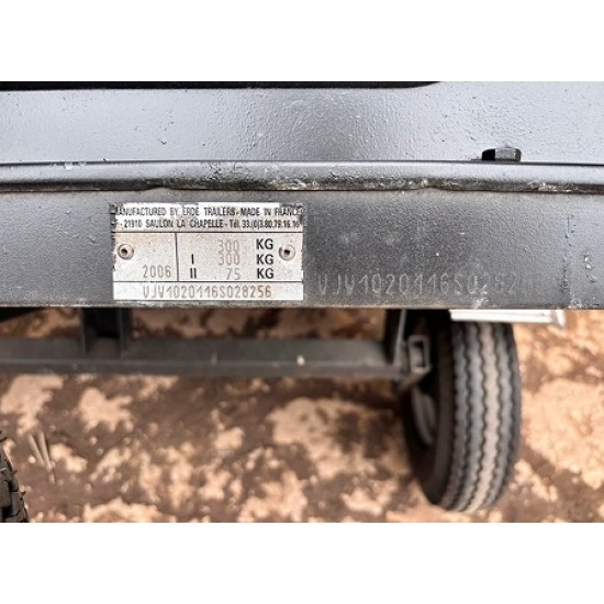 Erde 102 Trailer 4' X 3' - 300 kg Gross weight with cover