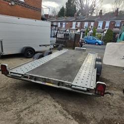 Woodford Car Transporter WBT110 14ft x 6ft 6 Wide Body Ex-Hire Trailer