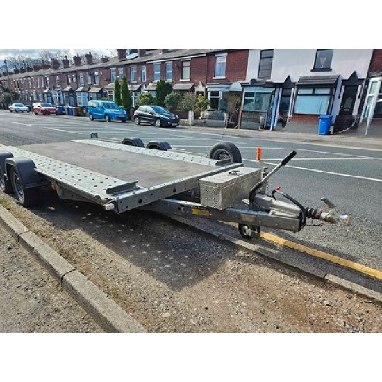 Woodford 14ft by 6ft 6' Car Transporter Trailer Hire 
